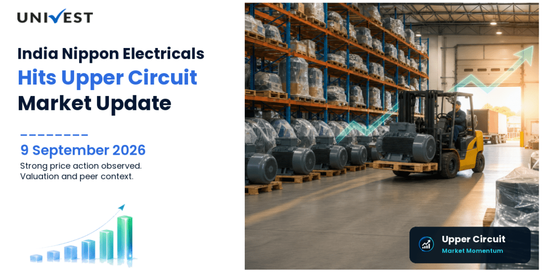 India Nippon Electricals Ltd. Hits Upper Circuit on BSE, 9 September 2026