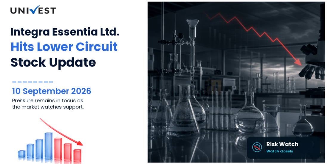 Integra Essentia Ltd. Hits Lower Circuit on BSE, 10 September 2026