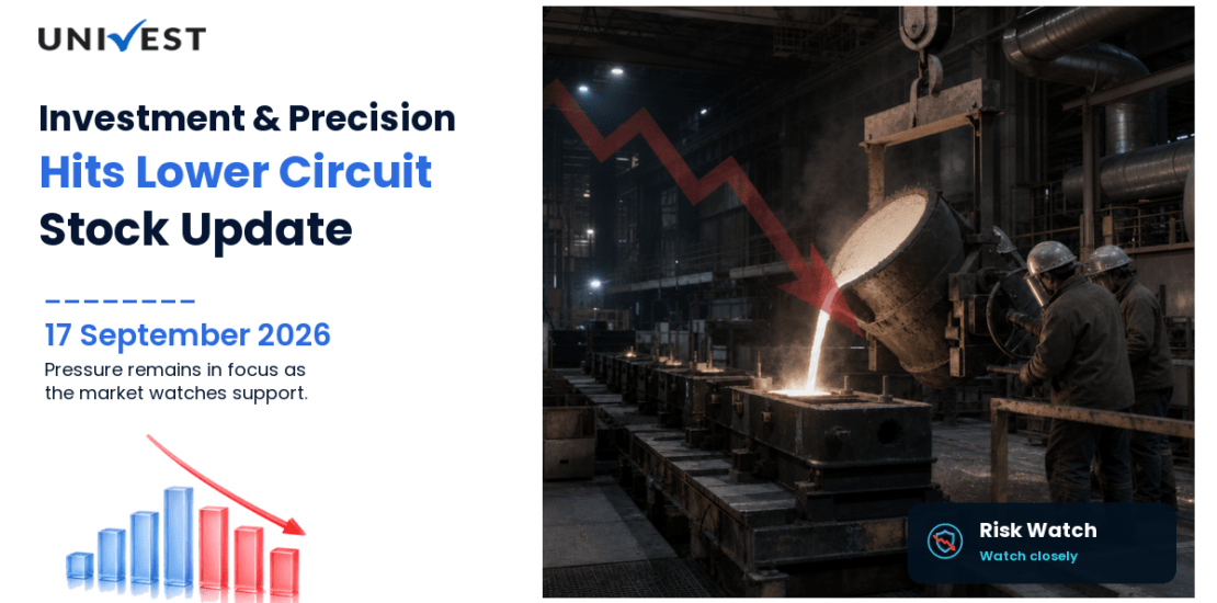 Investment & Precision Castings Ltd. Hits Lower Circuit on BSE, 17 September 2026