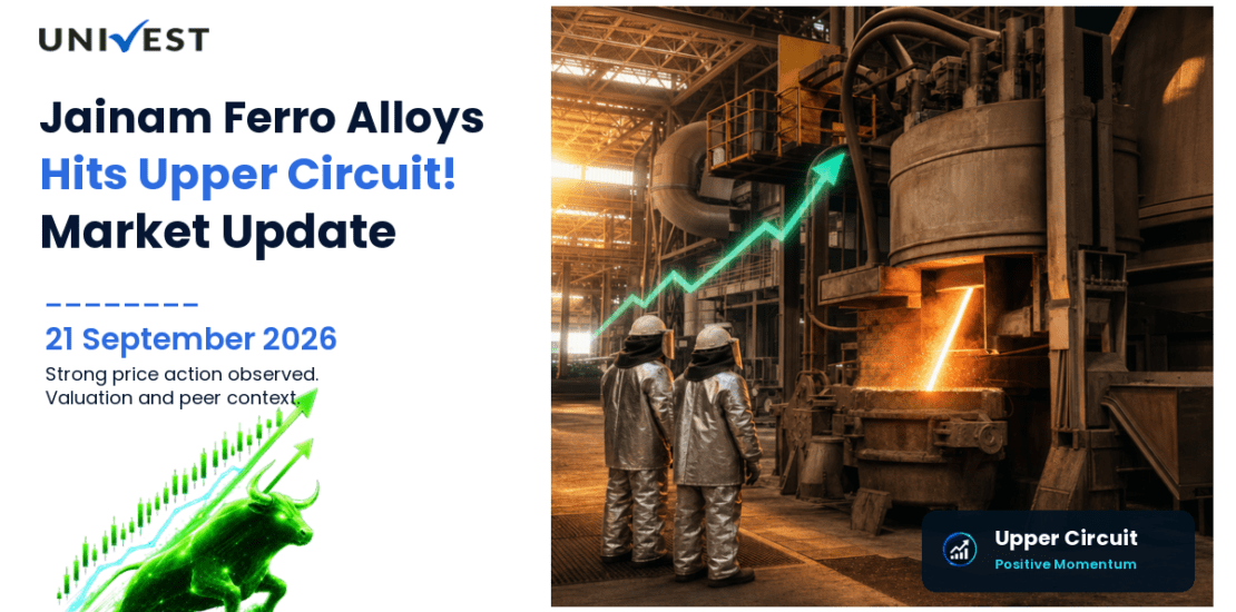 Jainam Ferro Alloys (I) Ltd. Hits Upper Circuit on NSE, 21 September 2026