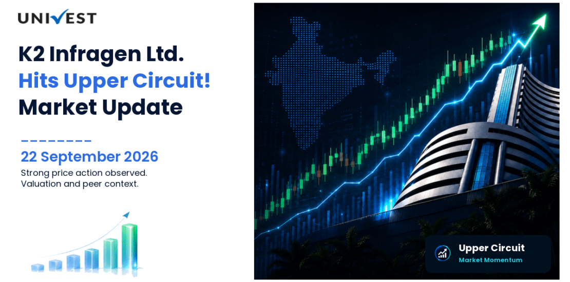 K2 Infragen Ltd. Hits Upper Circuit on NSE, 22 September 2026