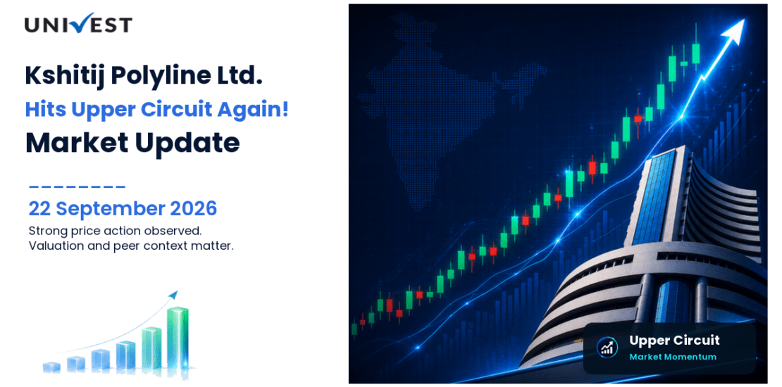 Kshitij Polyline Ltd. Hits Upper Circuit for the 2nd Straight Session on NSE, 22 September 2026