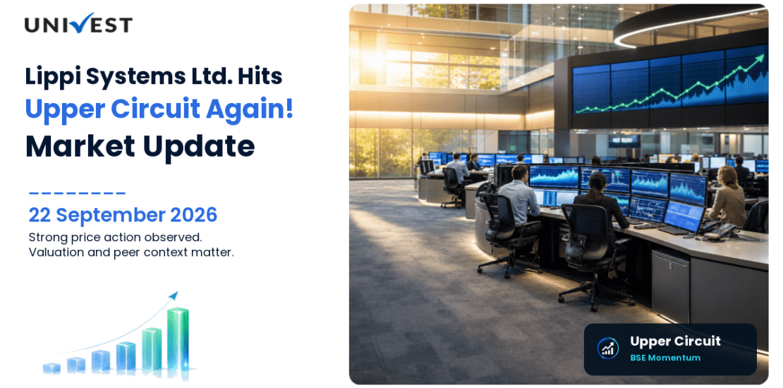 Lippi Systems Ltd. Hits Upper Circuit for the 2nd Straight Session on BSE, 22 September 2026