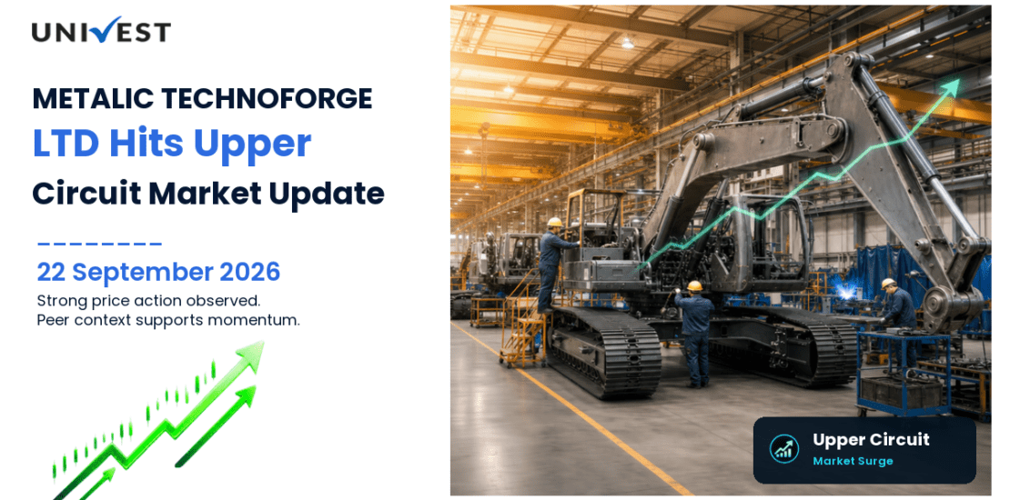 METALIC TECHNOFORGE LTD Hits Upper Circuit on NSE, 22 September 2026