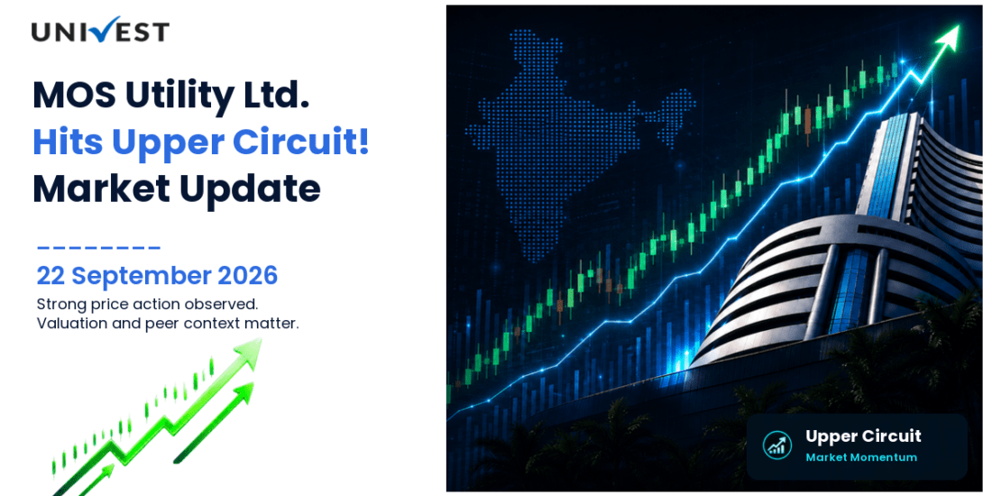 MOS Utility Ltd. Hits Upper Circuit for the 2nd Straight Session on NSE, 22 September 2026