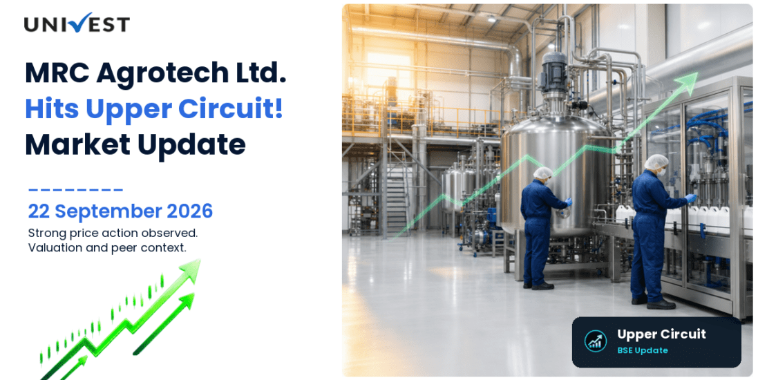 MRC Agrotech Ltd. Hits Upper Circuit on BSE, 22 September 2026