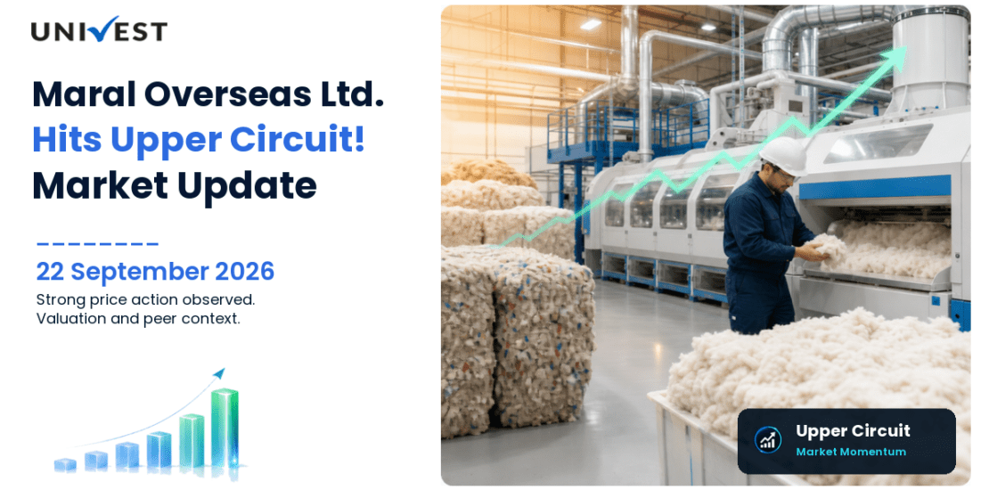 Maral Overseas Ltd. Hits Upper Circuit on BSE, 22 September 2026