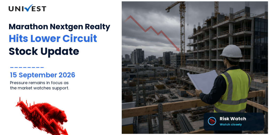 Marathon Nextgen Realty Ltd. Hits Lower Circuit on BSE, 15 September 2026