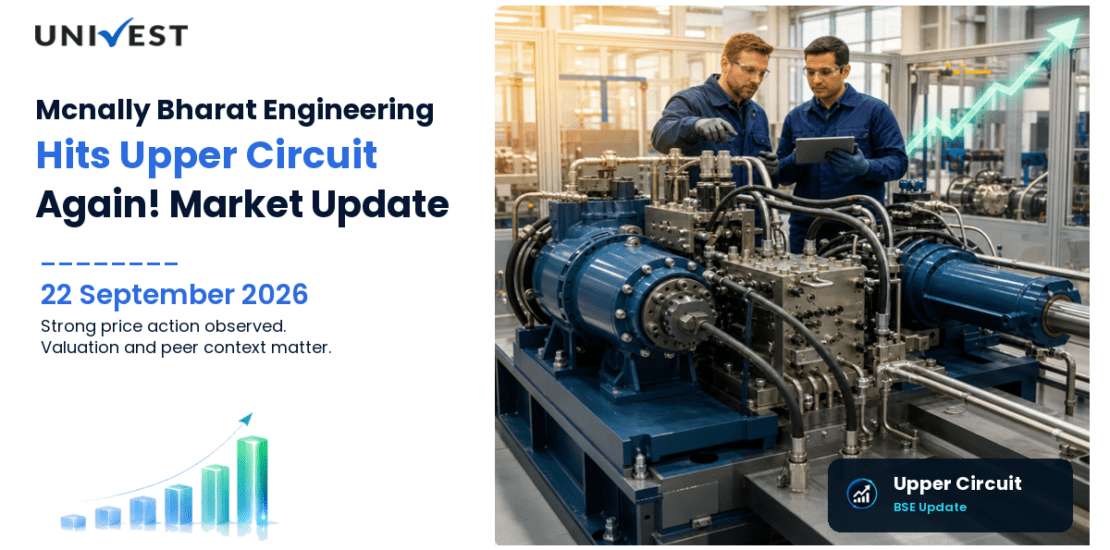 Mcnally Bharat Engineering Company Ltd. Hits Upper Circuit for the 2nd Straight Session on BSE, 22 September 2026