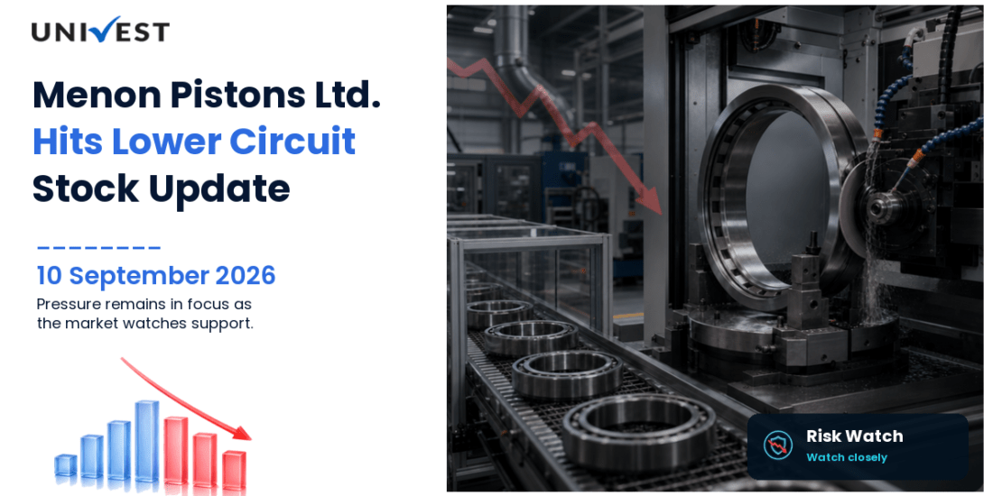 Menon Pistons Ltd. Hits Lower Circuit on BSE, 10 September 2026