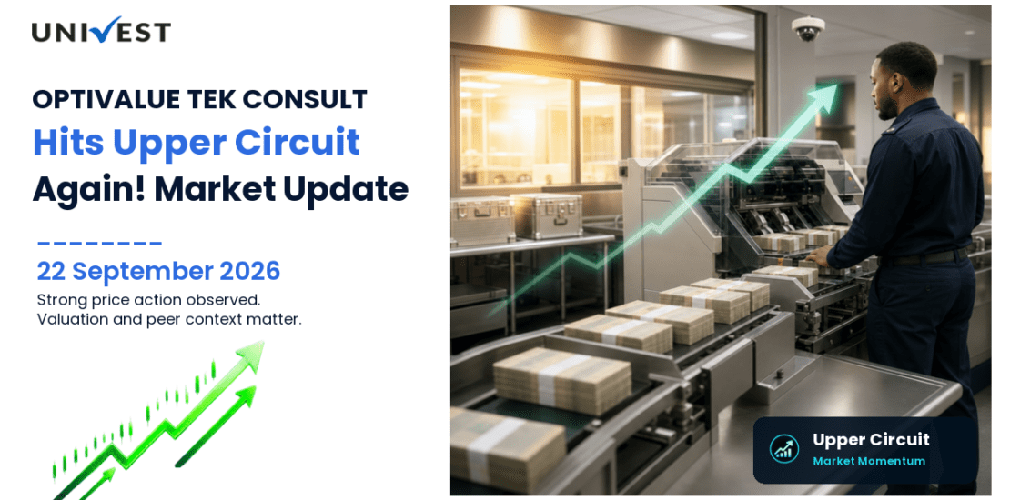OPTIVALUE TEK CONSULT LTD Hits Upper Circuit for the 2nd Straight Session on NSE, 22 September 2026