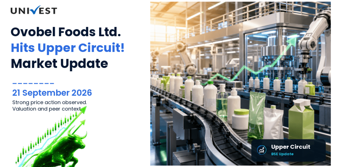 Ovobel Foods Ltd. Hits Upper Circuit on BSE, 21 September 2026