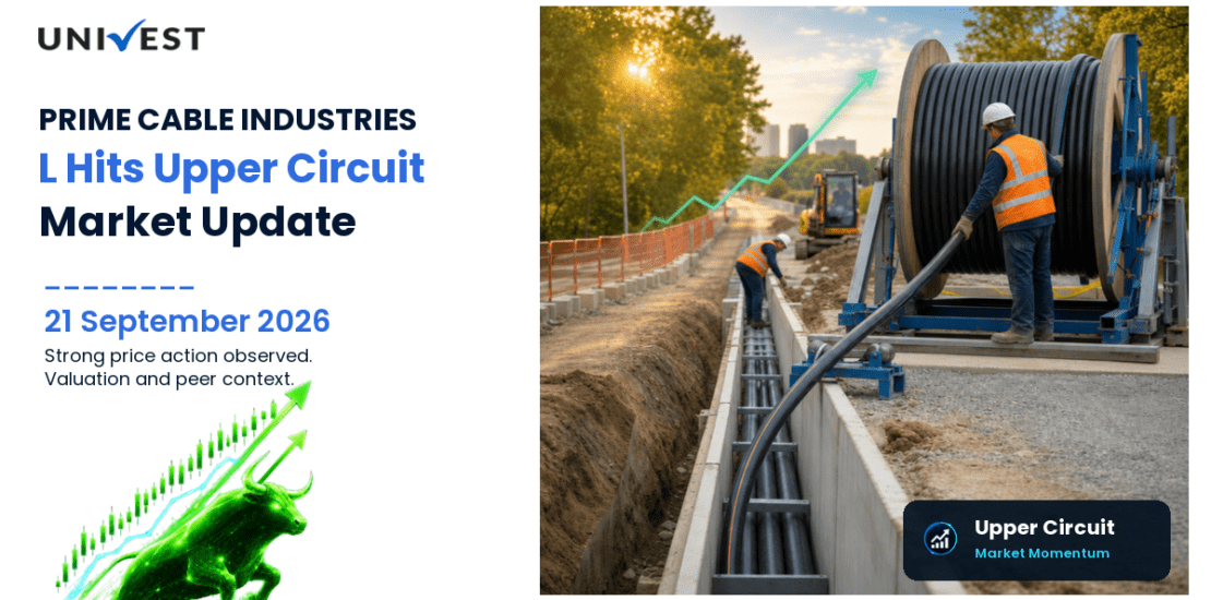 PRIME CABLE INDUSTRIES L Hits Upper Circuit on NSE, 21 September 2026