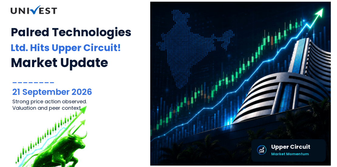 Palred Technologies Ltd. Hits Upper Circuit on NSE, 21 September 2026