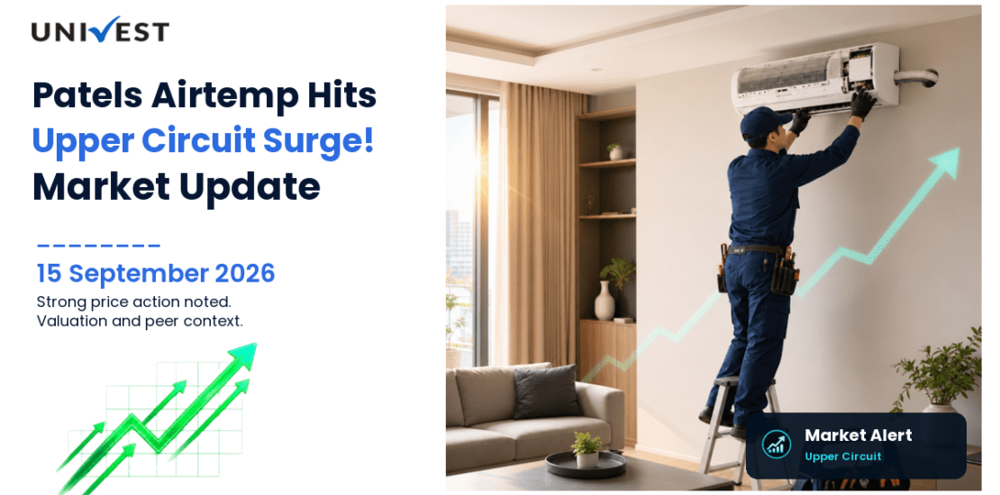 Patels Airtemp (India) Ltd. Hits Upper Circuit on BSE, 15 September 2026