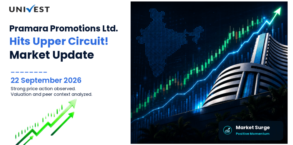 Pramara Promotions Ltd. Hits Upper Circuit on NSE, 22 September 2026