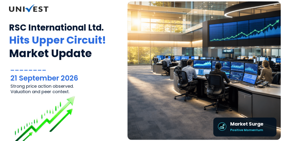 RSC International Ltd. Hits Upper Circuit on BSE, 21 September 2026