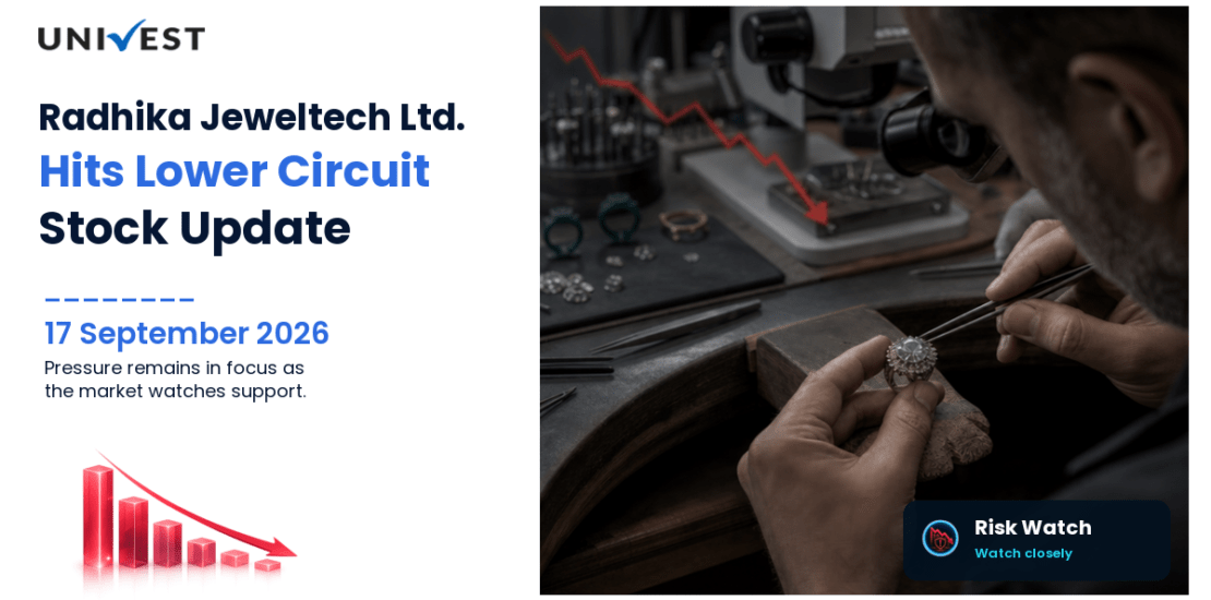 Radhika Jeweltech Ltd. Hits Lower Circuit on BSE, 17 September 2026