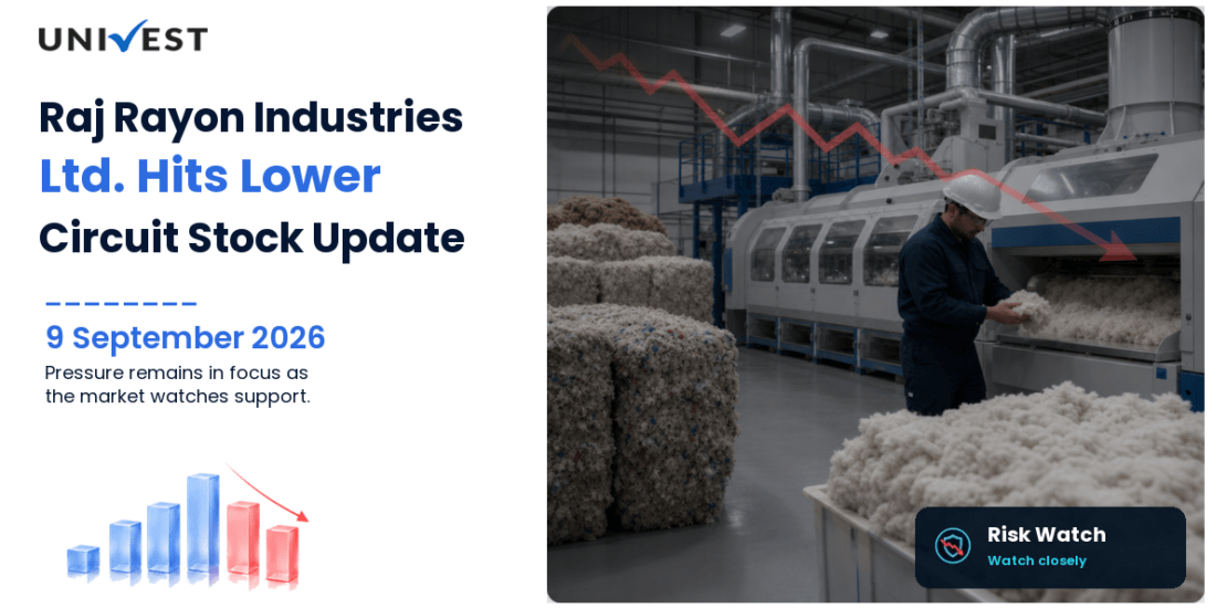 Raj Rayon Industries Ltd. Hits Lower Circuit on BSE, 9 September 2026