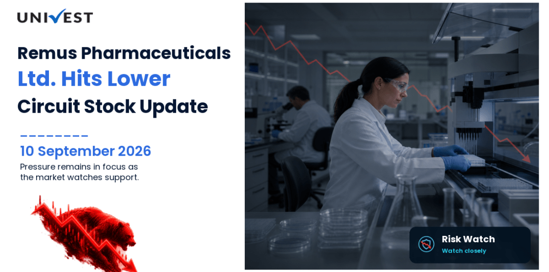 Remus Pharmaceuticals Ltd. Hits Lower Circuit on NSE, 10 September 2026