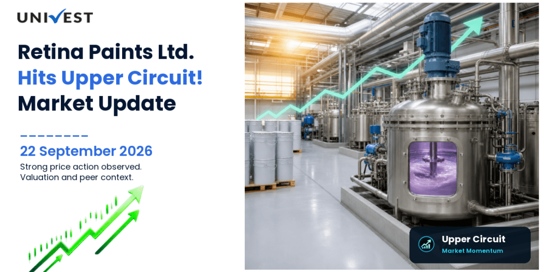 Retina Paints Ltd. Hits Upper Circuit on BSE, 22 September 2026