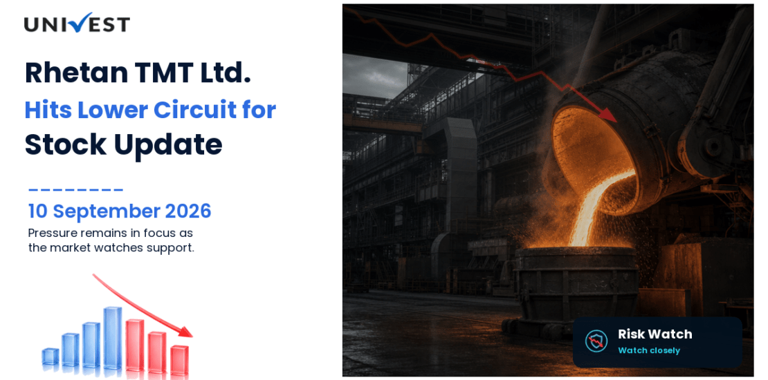 Rhetan TMT Ltd. Hits Lower Circuit for the 2nd Straight Session on BSE, 10 September 2026