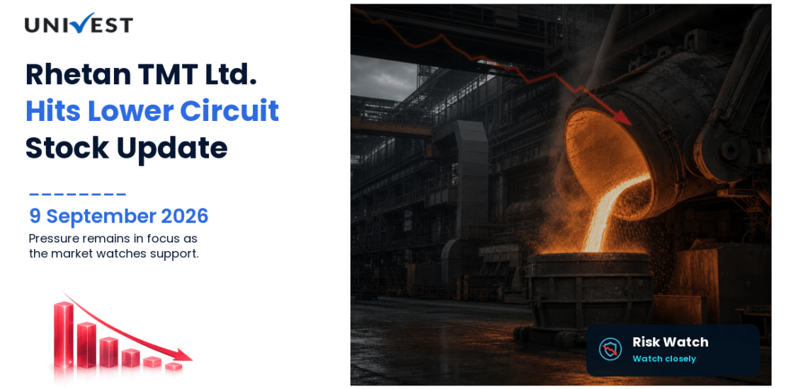 Rhetan TMT Ltd. Hits Lower Circuit on BSE, 9 September 2026