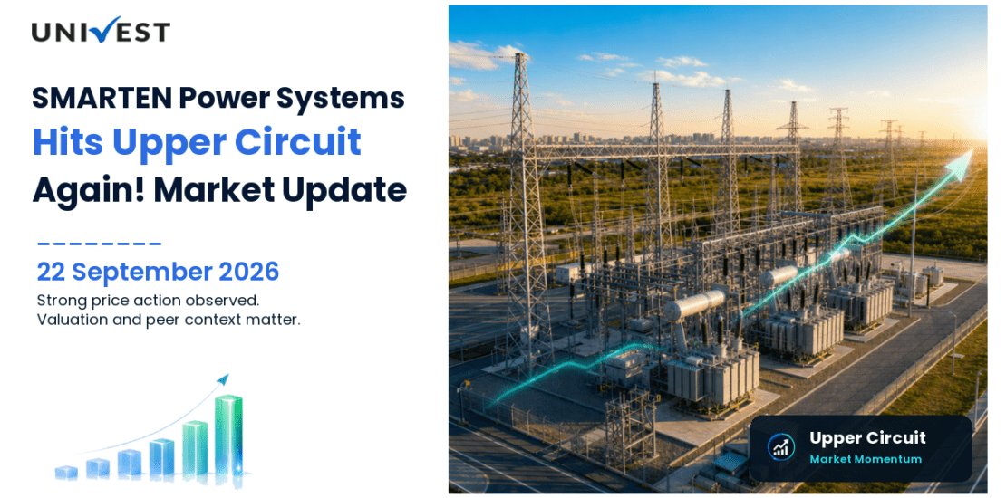 SMARTEN POWER SYSTEMS LTD Hits Upper Circuit for the 2nd Straight Session on NSE, 22 September 2026