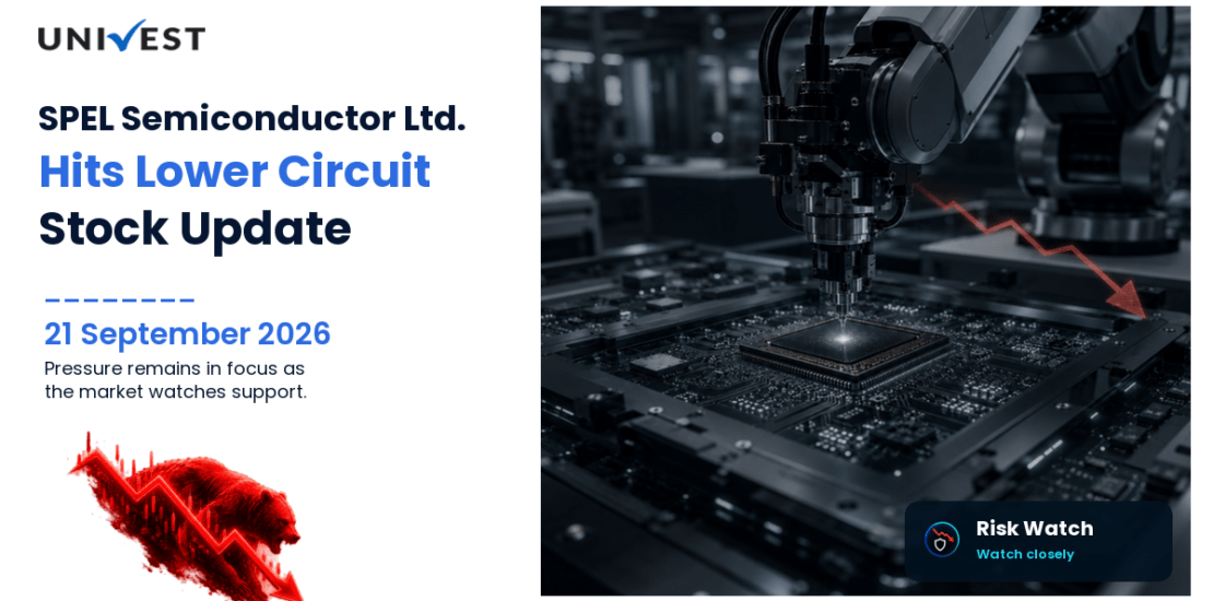 SPEL Semiconductor Ltd. Hits Lower Circuit on BSE, 21 September 2026