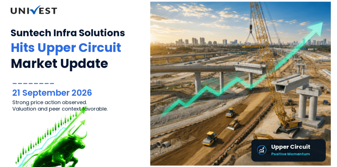 SUNTECH INFRA SOLUTIONS L Hits Upper Circuit on NSE, 21 September 2026