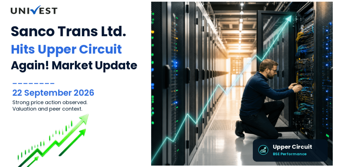 Sanco Trans Ltd. Hits Upper Circuit for the 2nd Straight Session on BSE, 22 September 2026