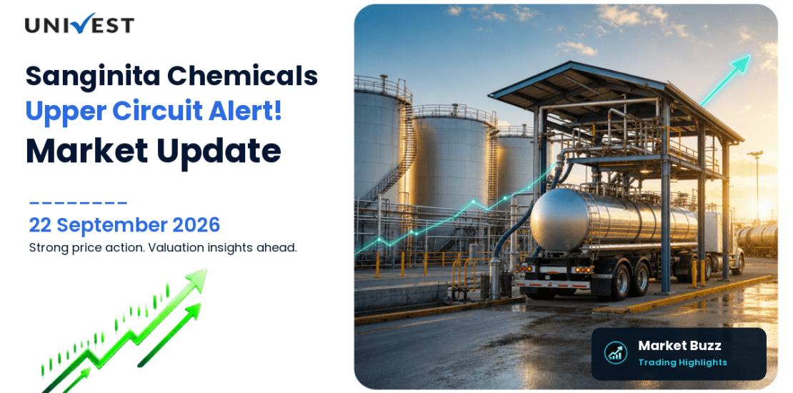 Sanginita Chemicals Ltd. Hits Upper Circuit for the 2nd Straight Session on NSE, 22 September 2026