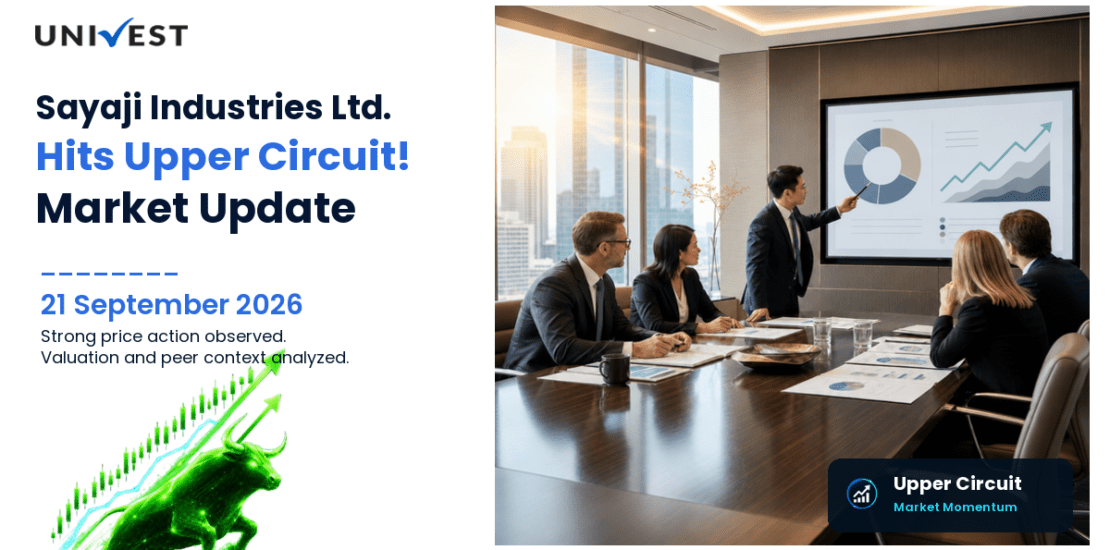 Sayaji Industries Ltd. Hits Upper Circuit on BSE, 21 September 2026