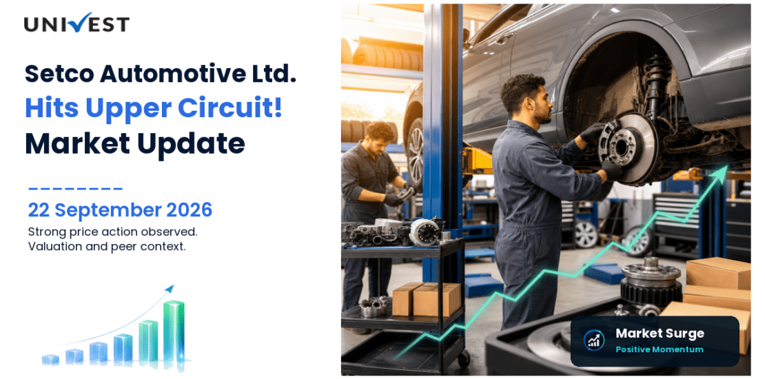 Setco Automotive Ltd. Hits Upper Circuit on BSE, 22 September 2026