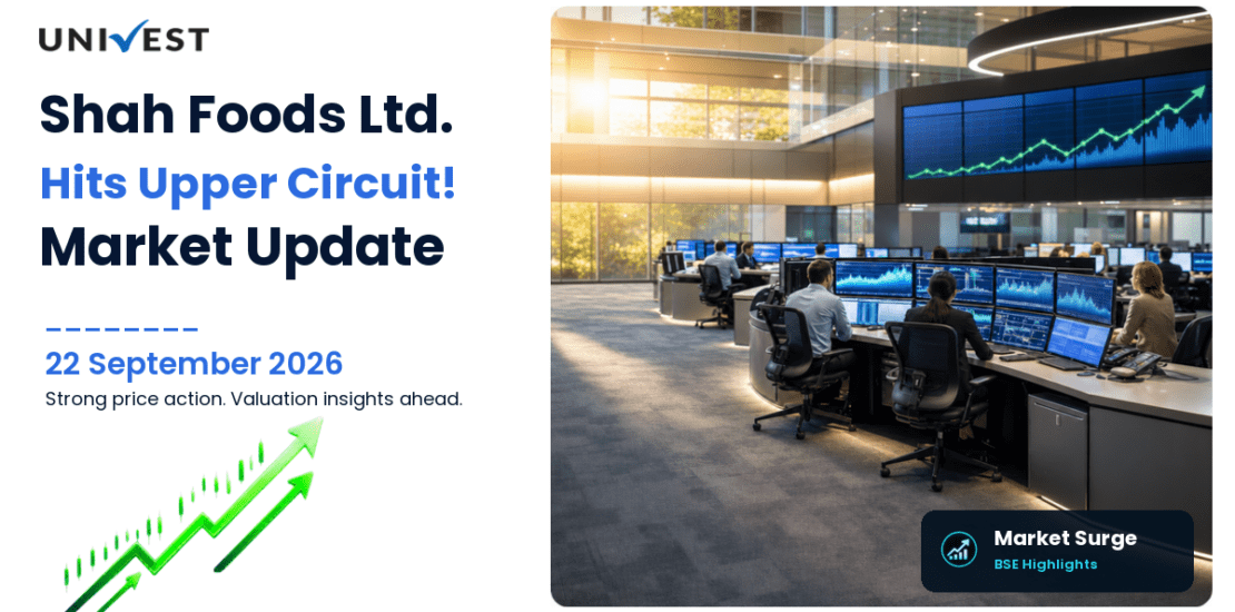 Shah Foods Ltd. Hits Upper Circuit on BSE, 22 September 2026