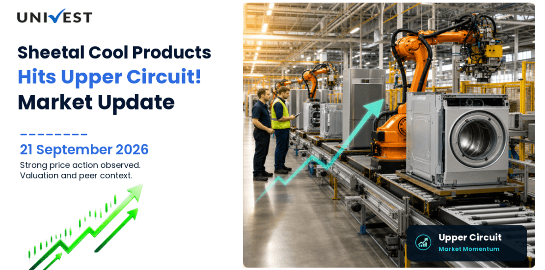 Sheetal Cool Products Ltd. Hits Upper Circuit on NSE, 21 September 2026