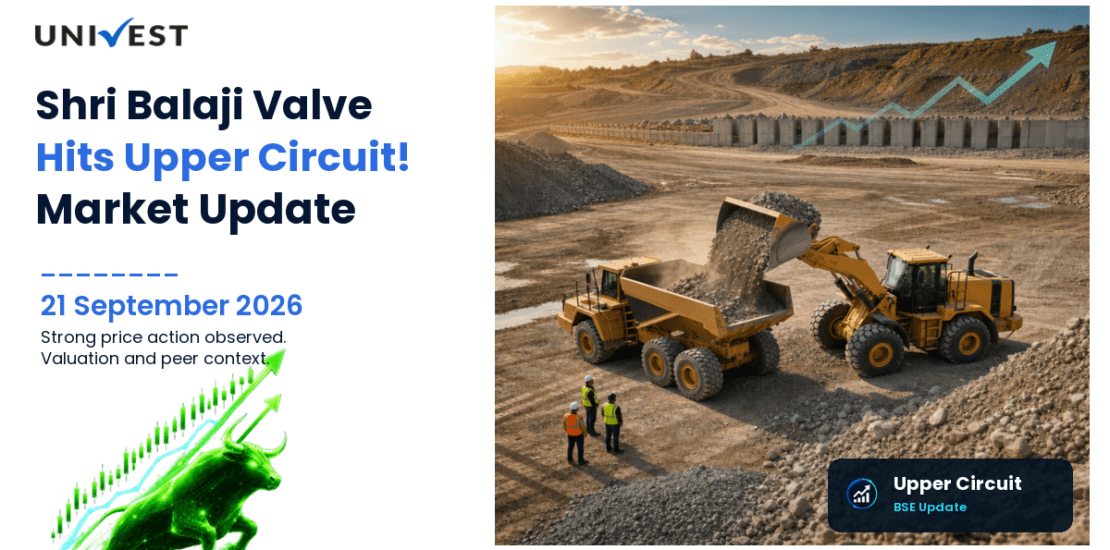 Shri Balaji Valve Components Ltd. Hits Upper Circuit on BSE, 21 September 2026