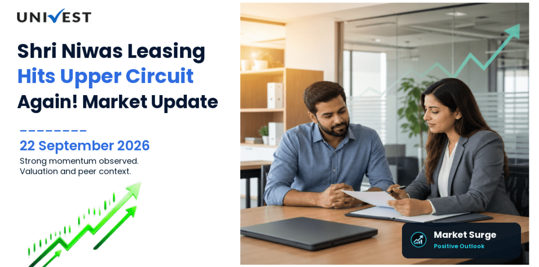Shri Niwas Leasing And Finance Ltd. Hits Upper Circuit for the 2nd Straight Session on BSE, 22 September 2026