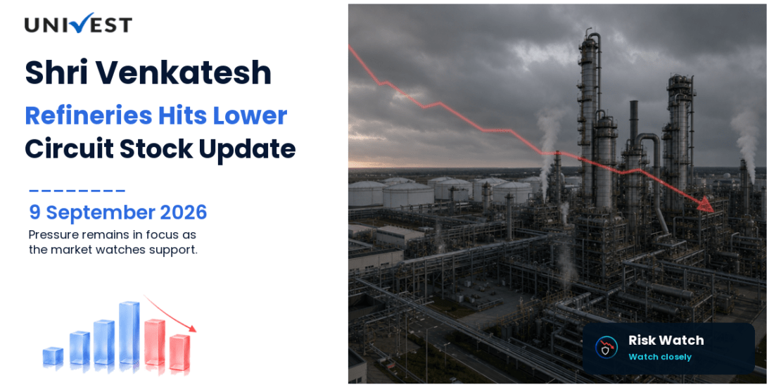 Shri Venkatesh Refineries Ltd. Hits Lower Circuit on BSE, 9 September 2026