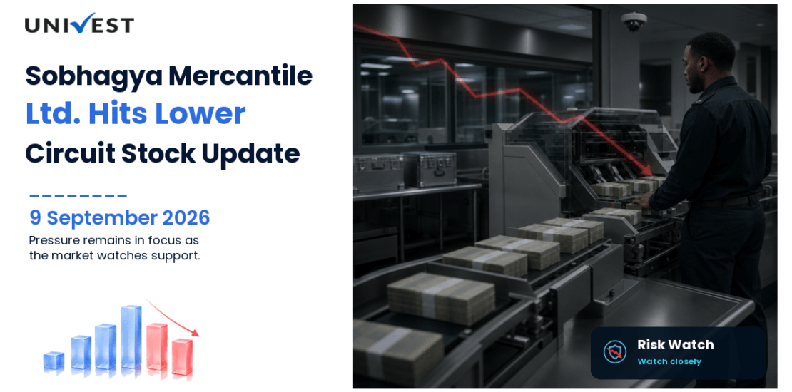 Sobhagya Mercantile Ltd. Hits Lower Circuit on BSE, 9 September 2026