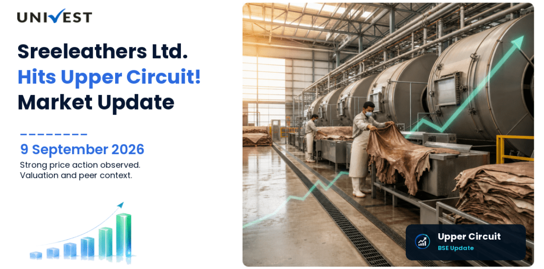 Sreeleathers Ltd. Hits Upper Circuit on BSE, 9 September 2026