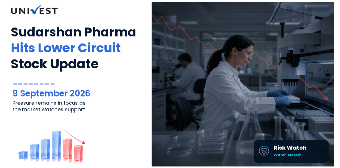 Sudarshan Pharma Industries Ltd. Hits Lower Circuit on BSE, 9 September 2026