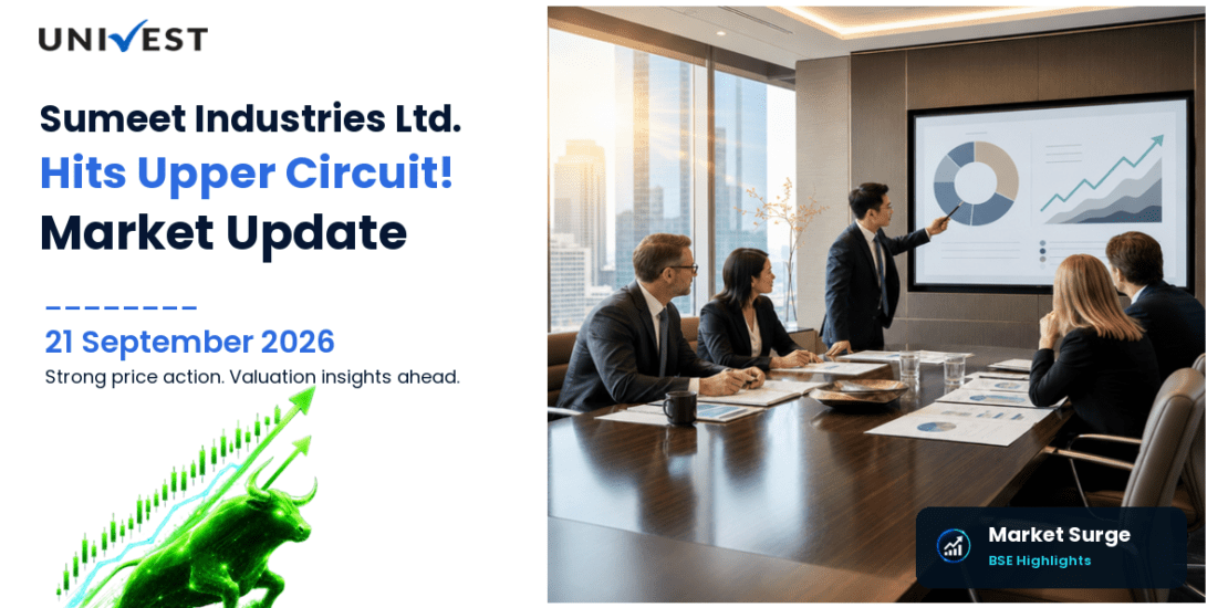 Sumeet Industries Ltd. Hits Upper Circuit on BSE, 21 September 2026