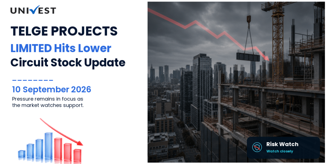 TELGE PROJECTS LIMITED Hits Lower Circuit on BSE, 10 September 2026