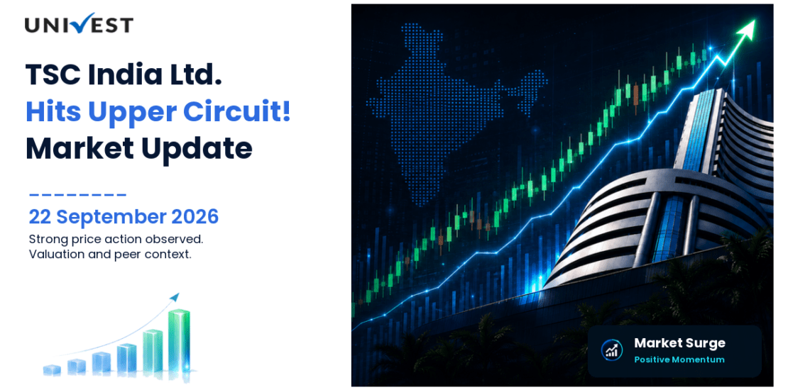 TSC India Ltd. Hits Upper Circuit for the 2nd Straight Session on NSE, 22 September 2026
