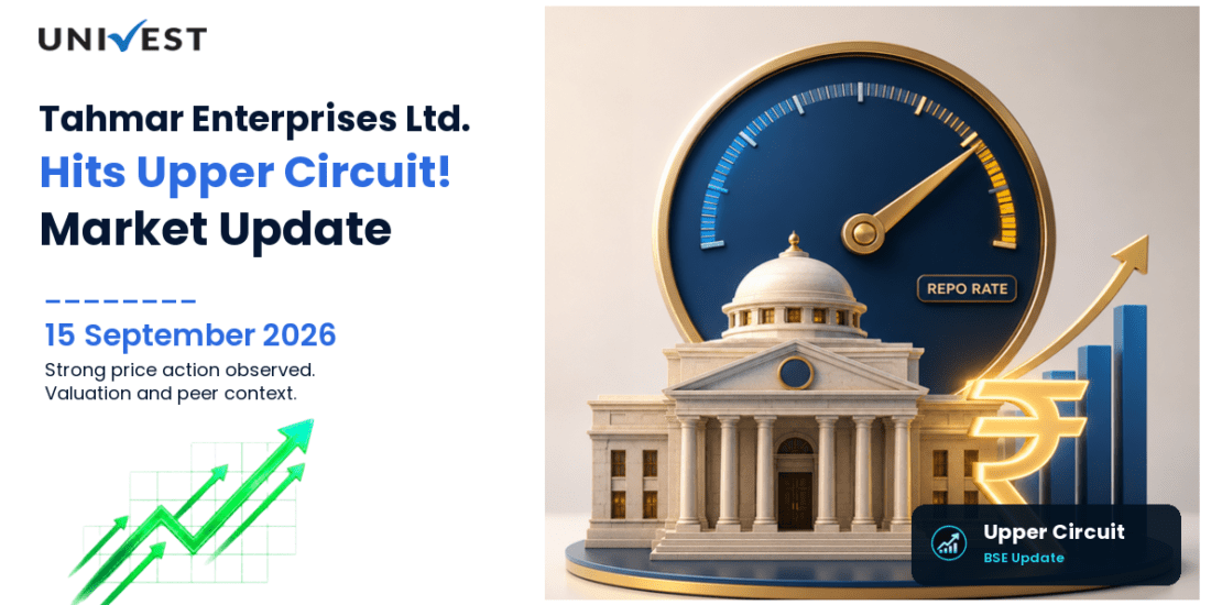 Tahmar Enterprises Ltd. Hits Upper Circuit on BSE, 15 September 2026