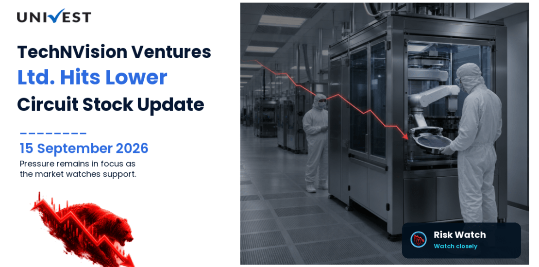 TechNVision Ventures Ltd. Hits Lower Circuit on BSE, 15 September 2026