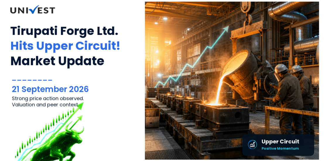 Tirupati Forge Ltd. Hits Upper Circuit on NSE, 21 September 2026