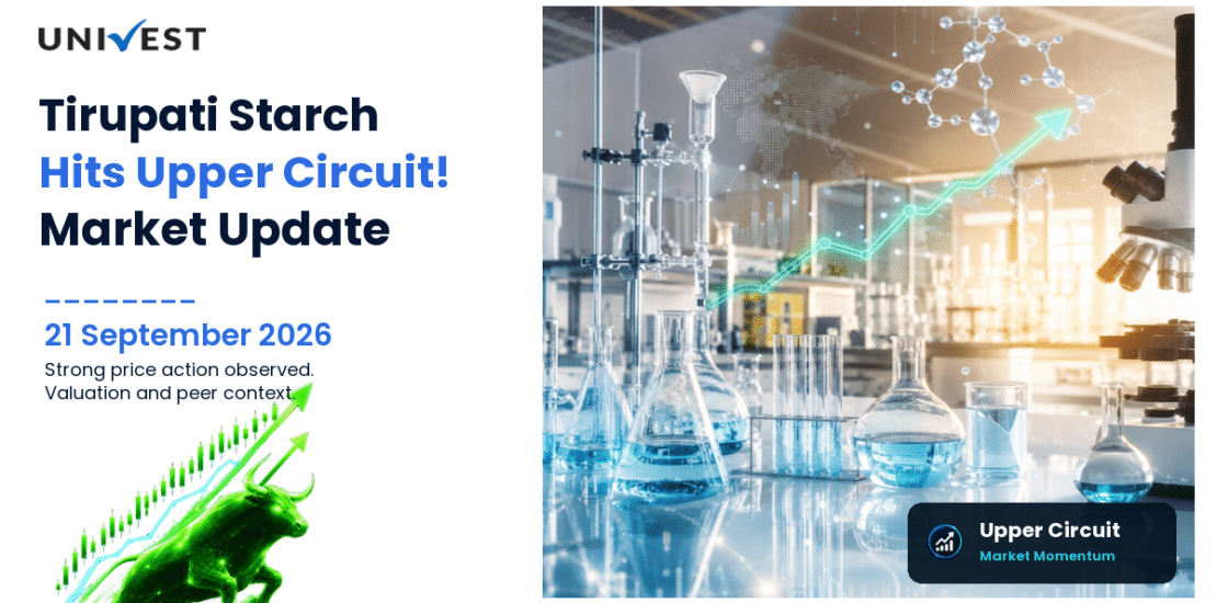Tirupati Starch & Chemicals Ltd. Hits Upper Circuit on BSE, 21 September 2026