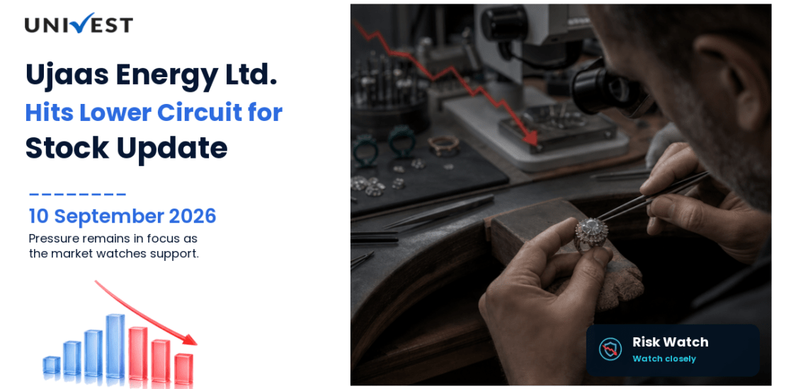 Ujaas Energy Ltd. Hits Lower Circuit for the 2nd Straight Session on BSE, 10 September 2026